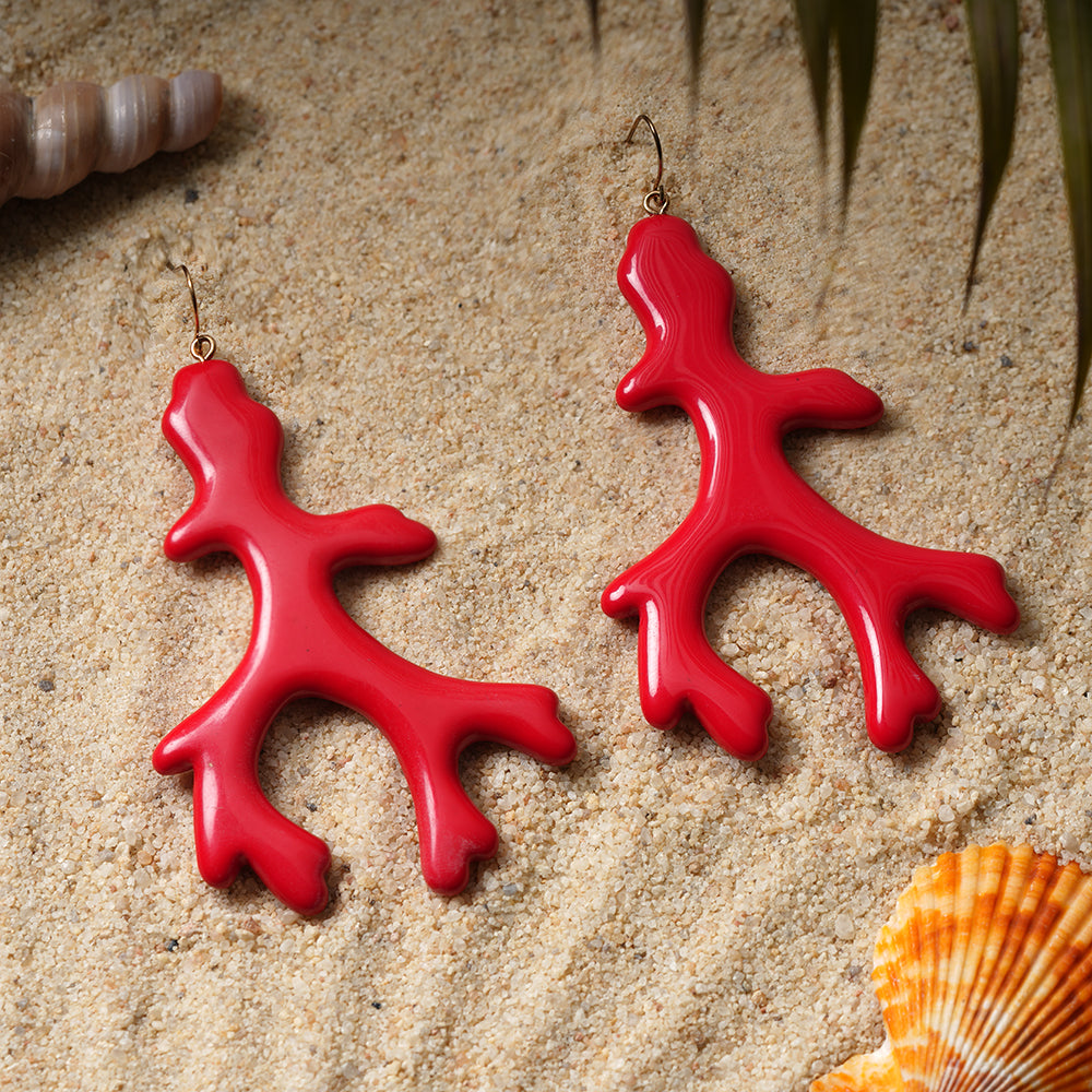 Soft Haze- Abstract shaped Dangler Earrings