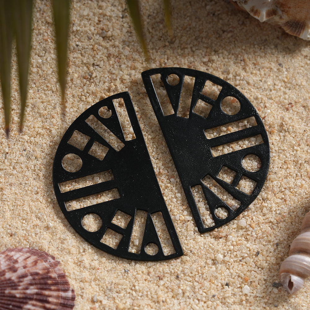 Luna dew- Semi- Circle Stud Earrings