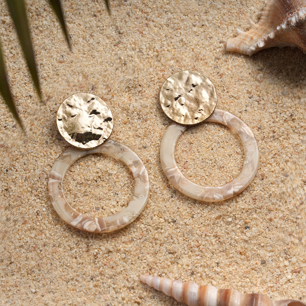Golden Mold- Dangler earrings