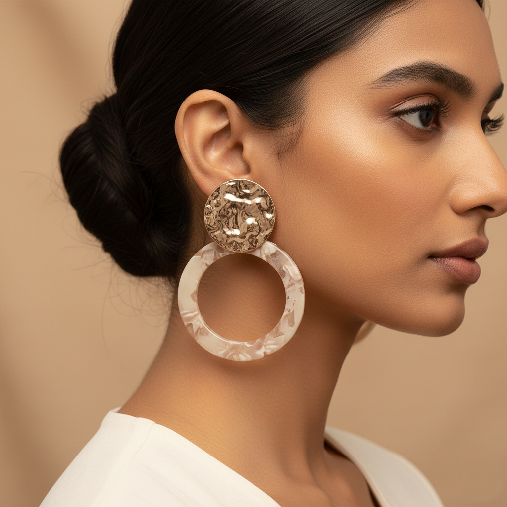 Golden Mold- Dangler earrings