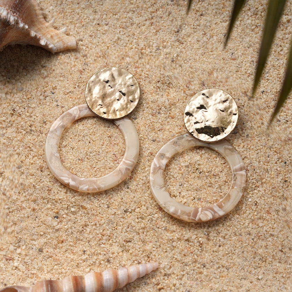 Golden Mold- Dangler earrings