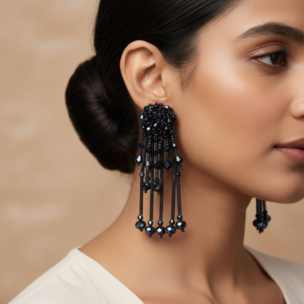 Disco Dazzle- Sparkly stone studded Dangler earrings