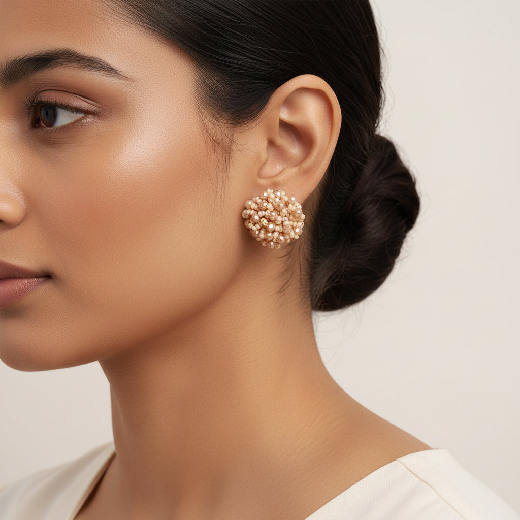 Mood Drop- Stone studded stud earrings