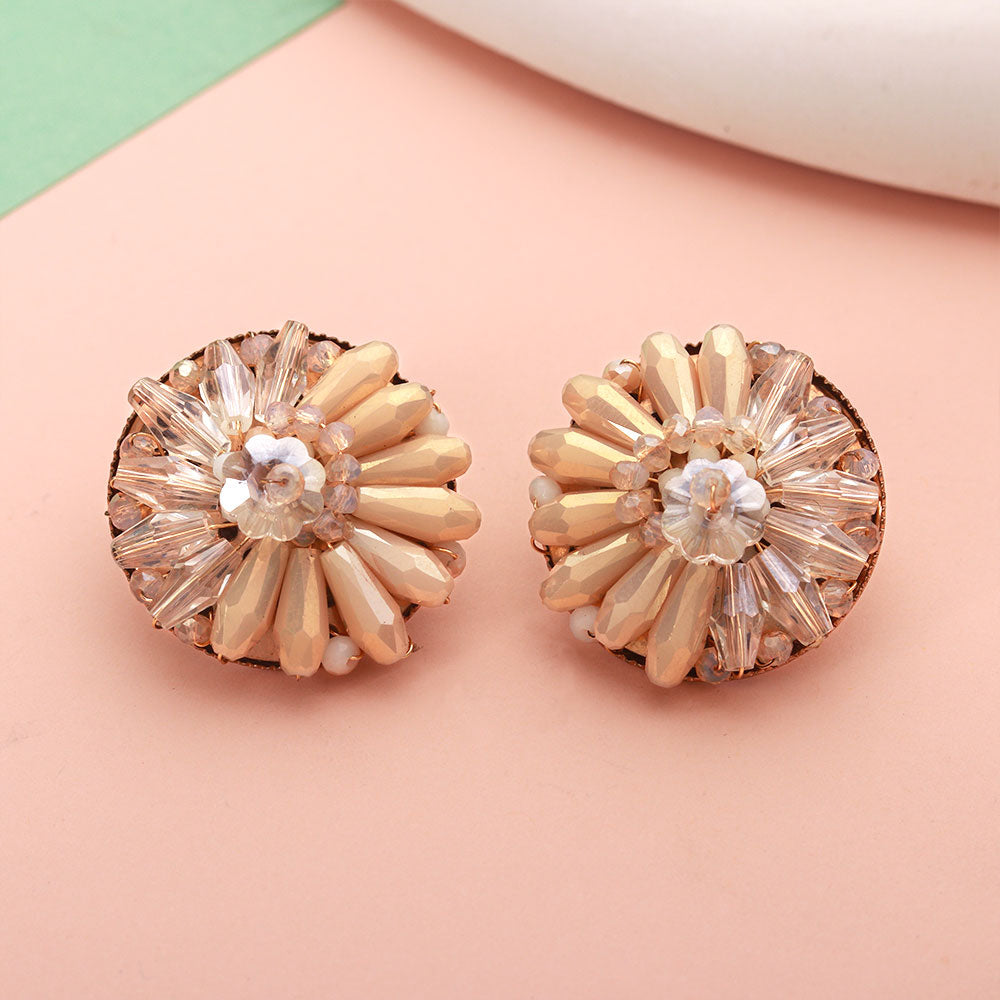 Bright Beauty- Stone studded stud earrings