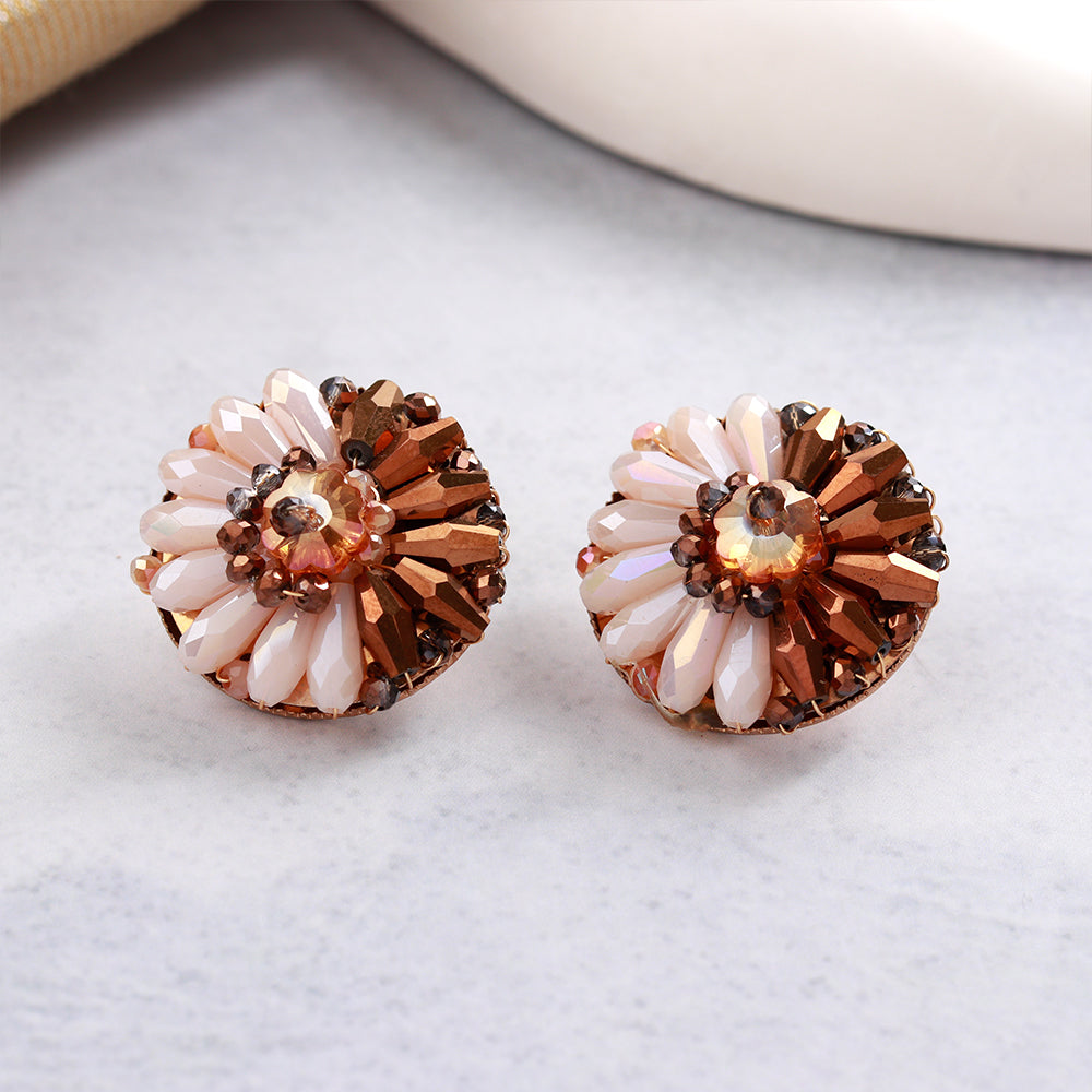Bright Beauty- Stone studded stud earrings