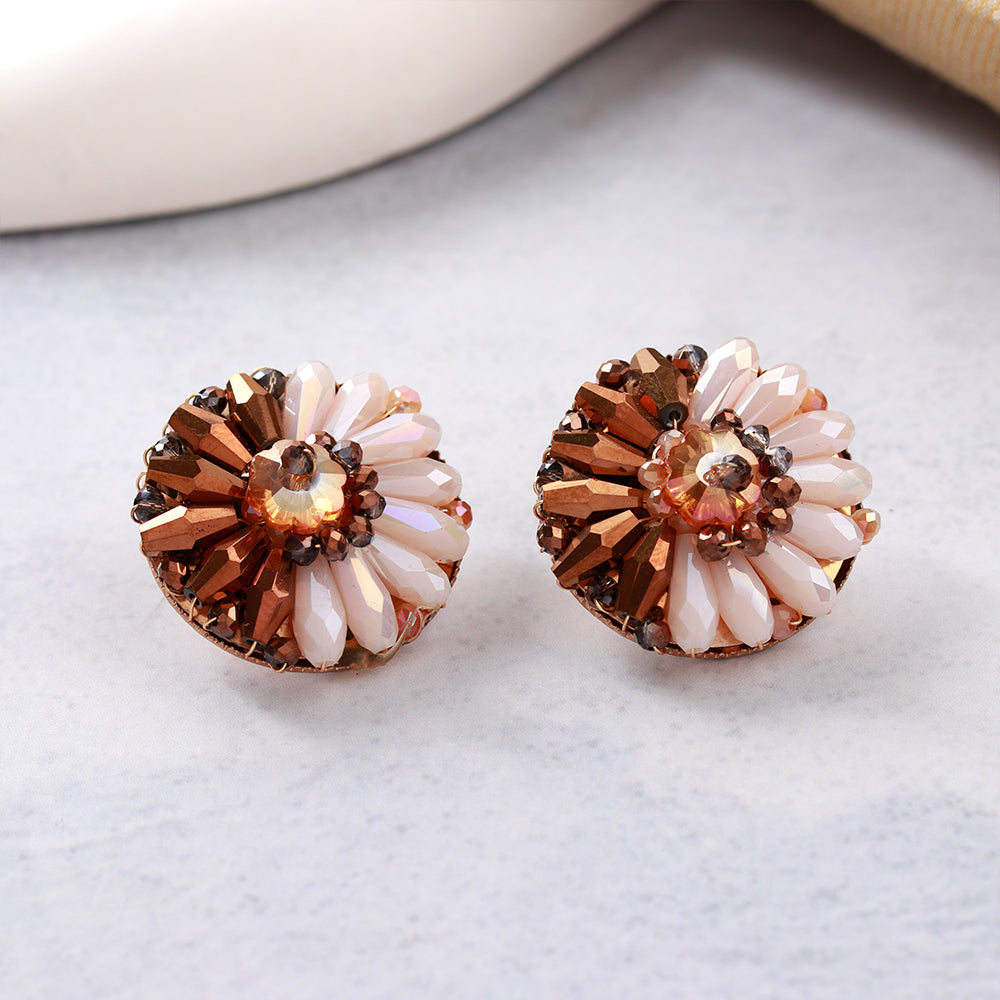 Bright Beauty- Stone studded stud earrings