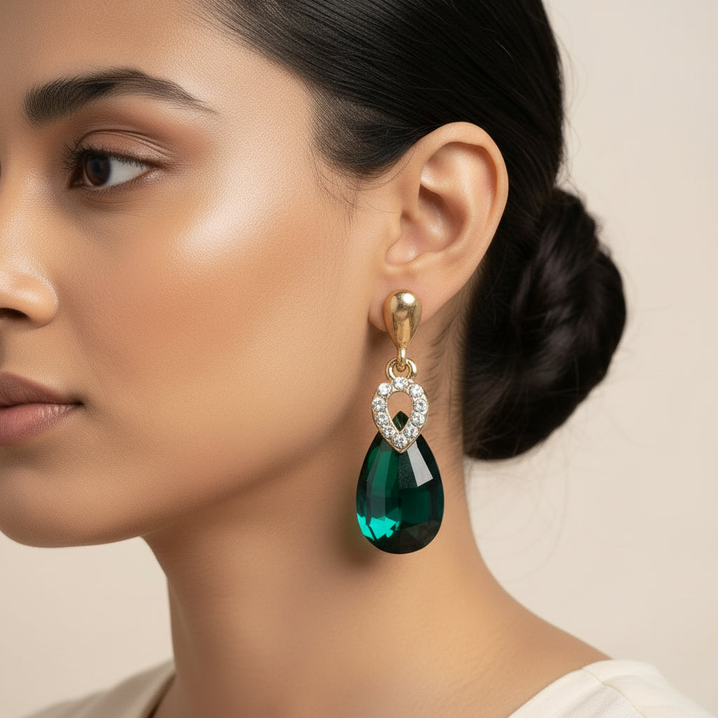 Dazzeling Diva- Stone Studded dangler earrings