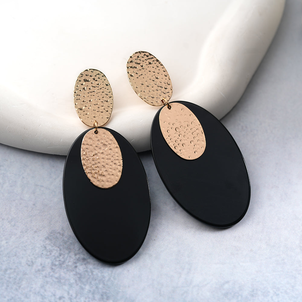 Edge wood- wooden dangler earrings