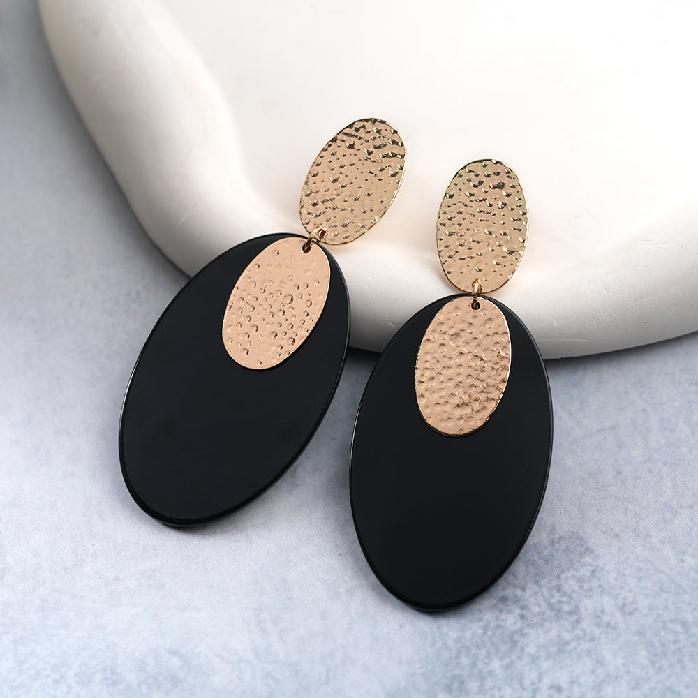 Edge wood- wooden dangler earrings