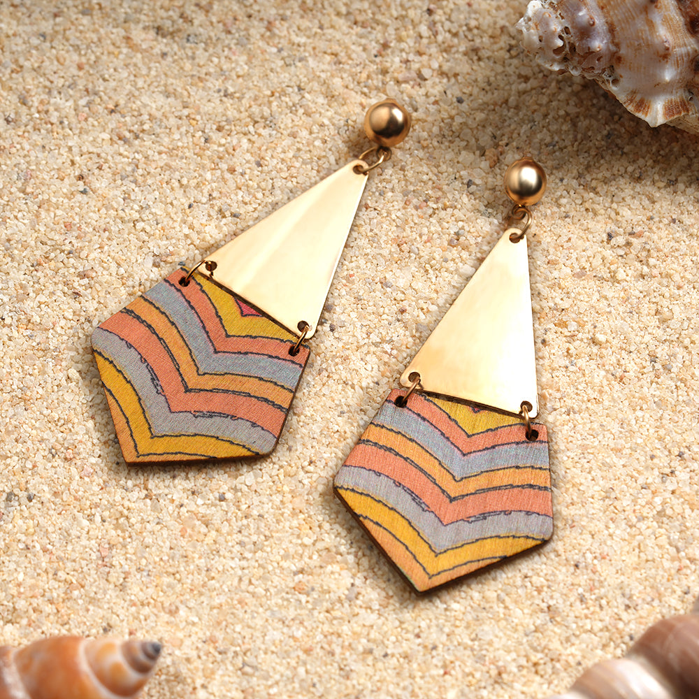 Joy Beam- Multi- colour dangler earrings