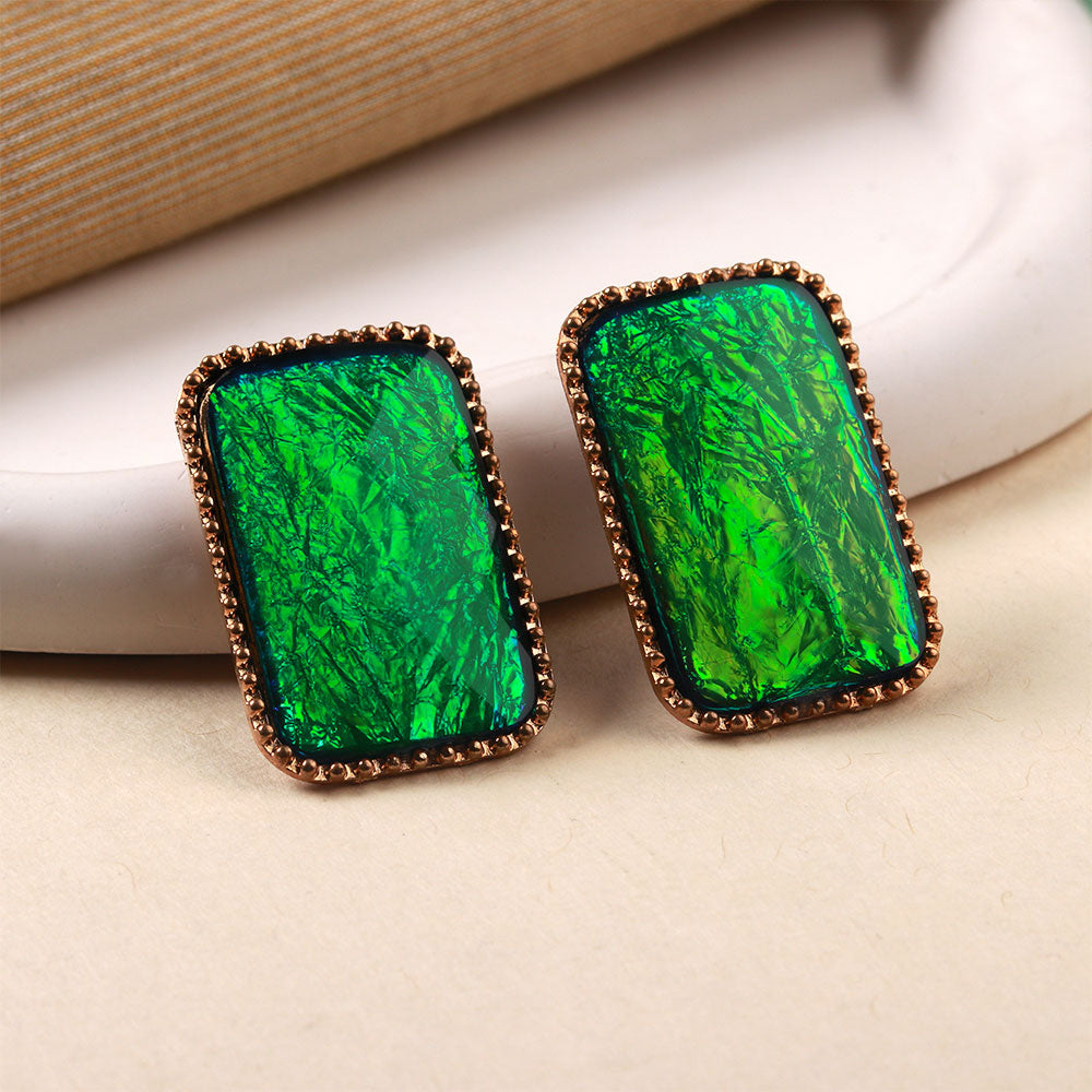 Sun Dance- Stone studded stud earrings