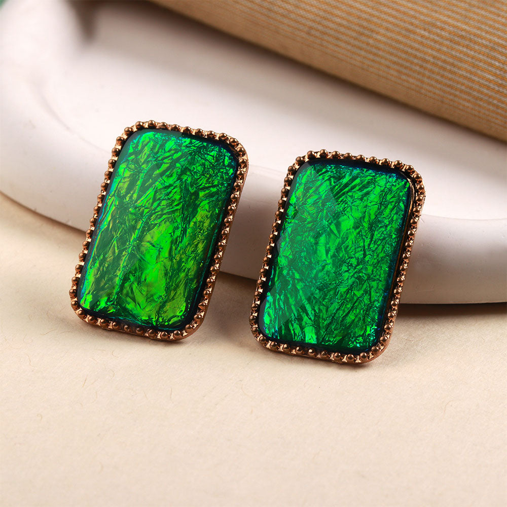 Sun Dance- Stone studded stud earrings