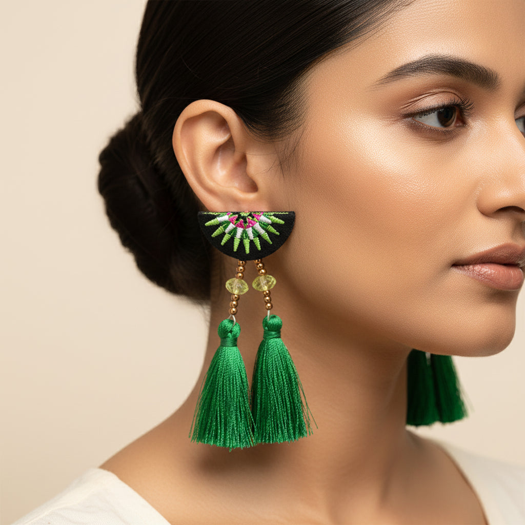 Boho beauty- Colorful dangler earrings