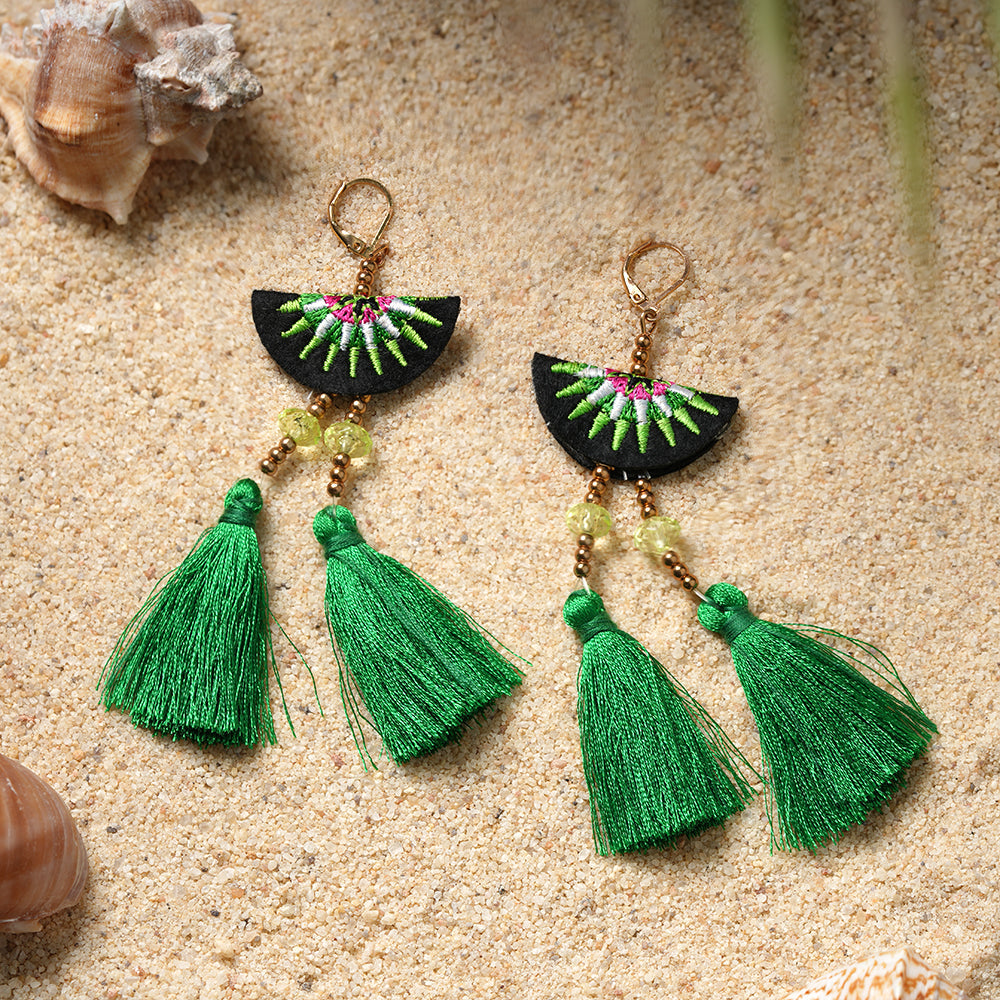 Boho beauty- Colorful dangler earrings
