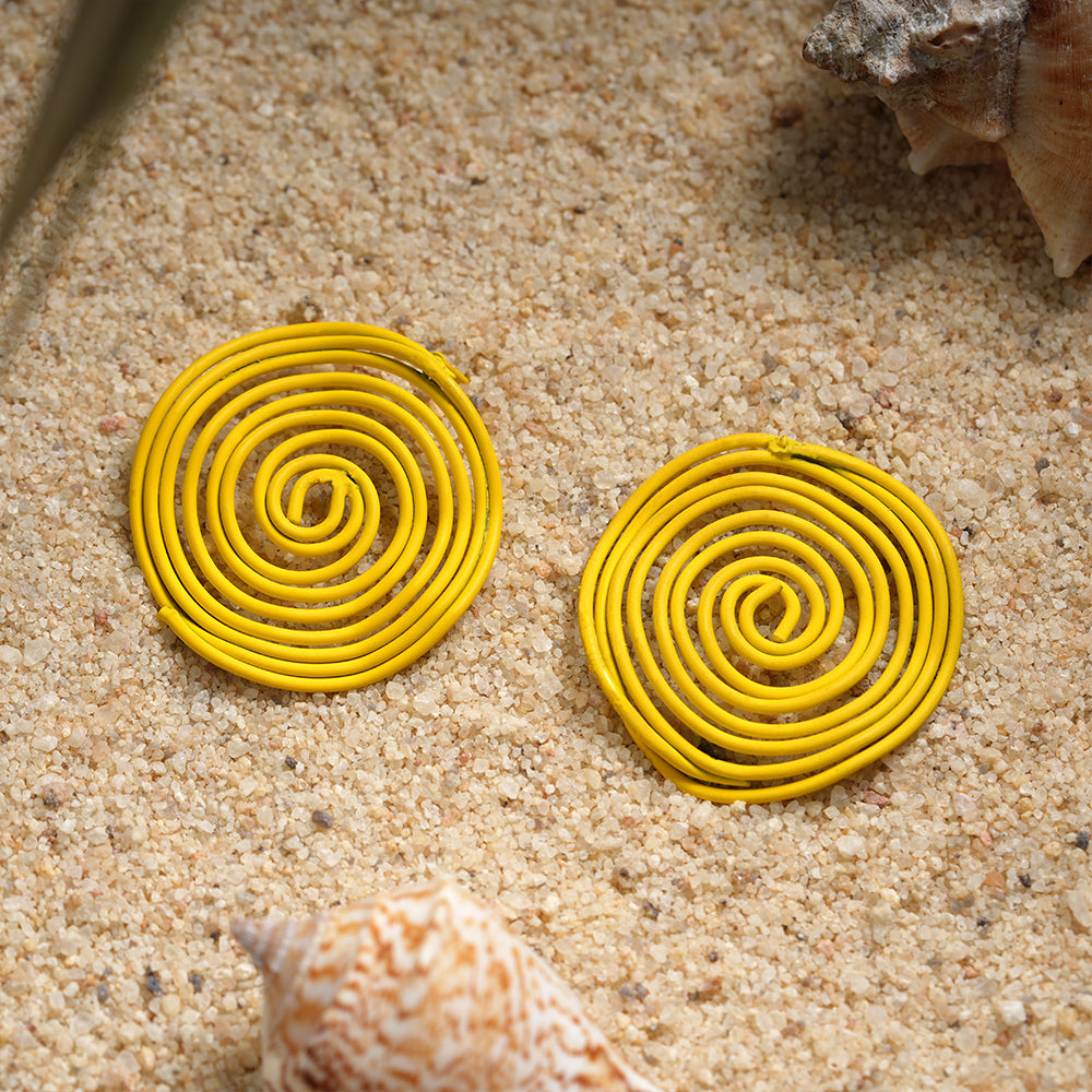 Wildflower Pop- Swirly stud earrings