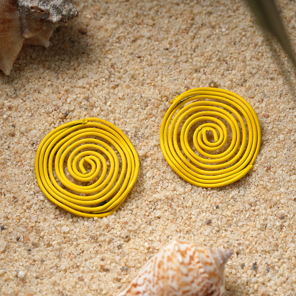 Wildflower Pop- Swirly stud earrings
