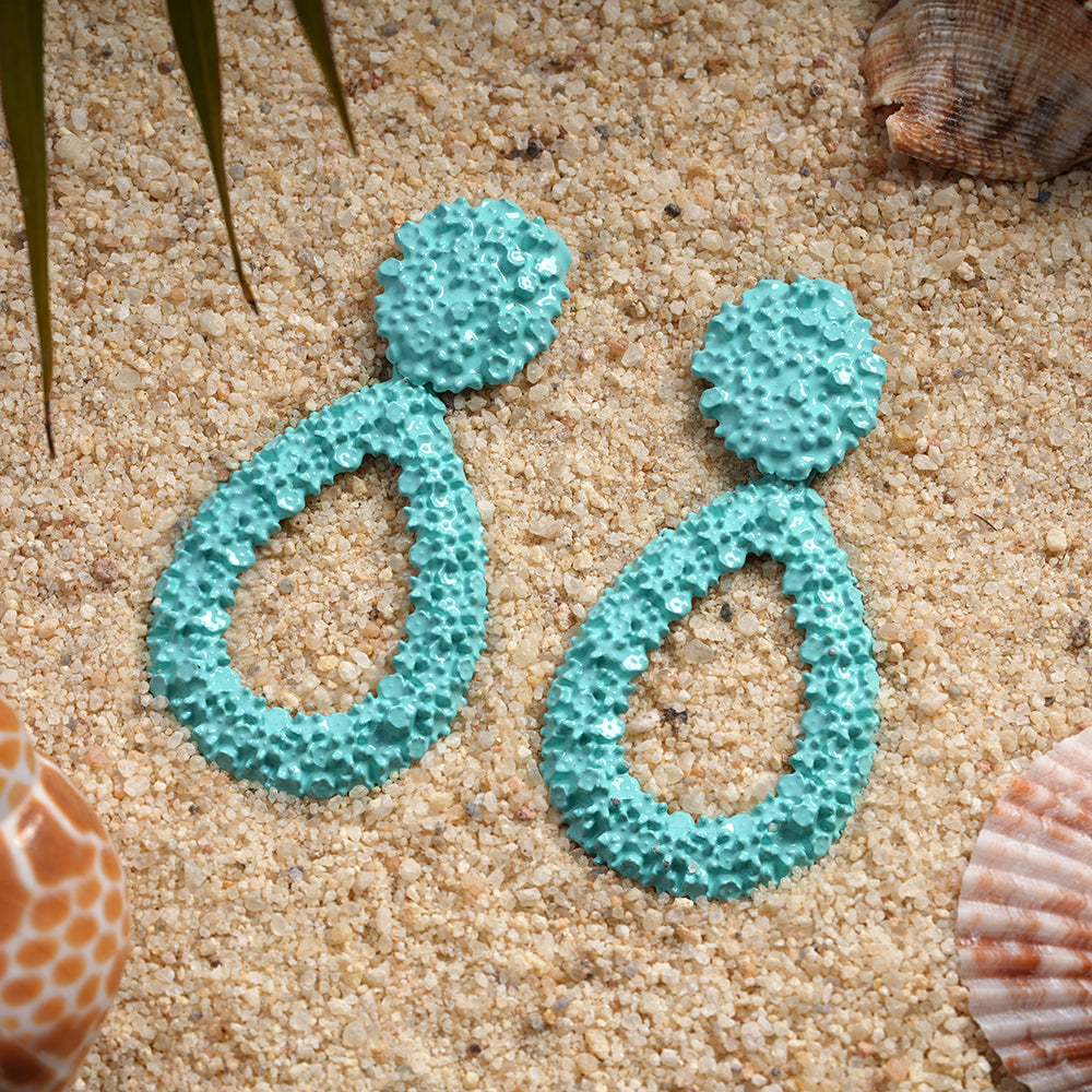 Meadow Bloom- Textured Dangler Earrings