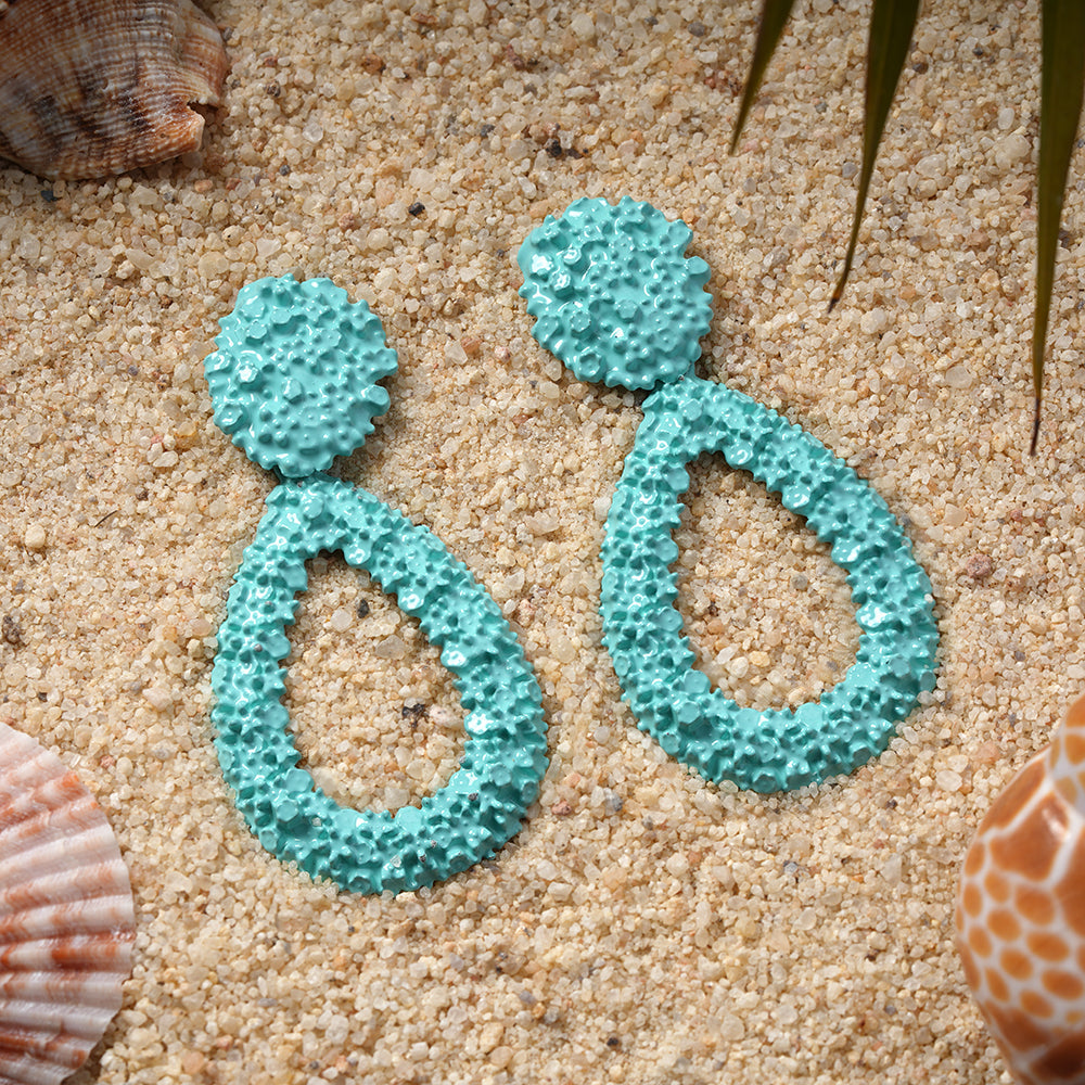 Meadow Bloom- Textured Dangler Earrings