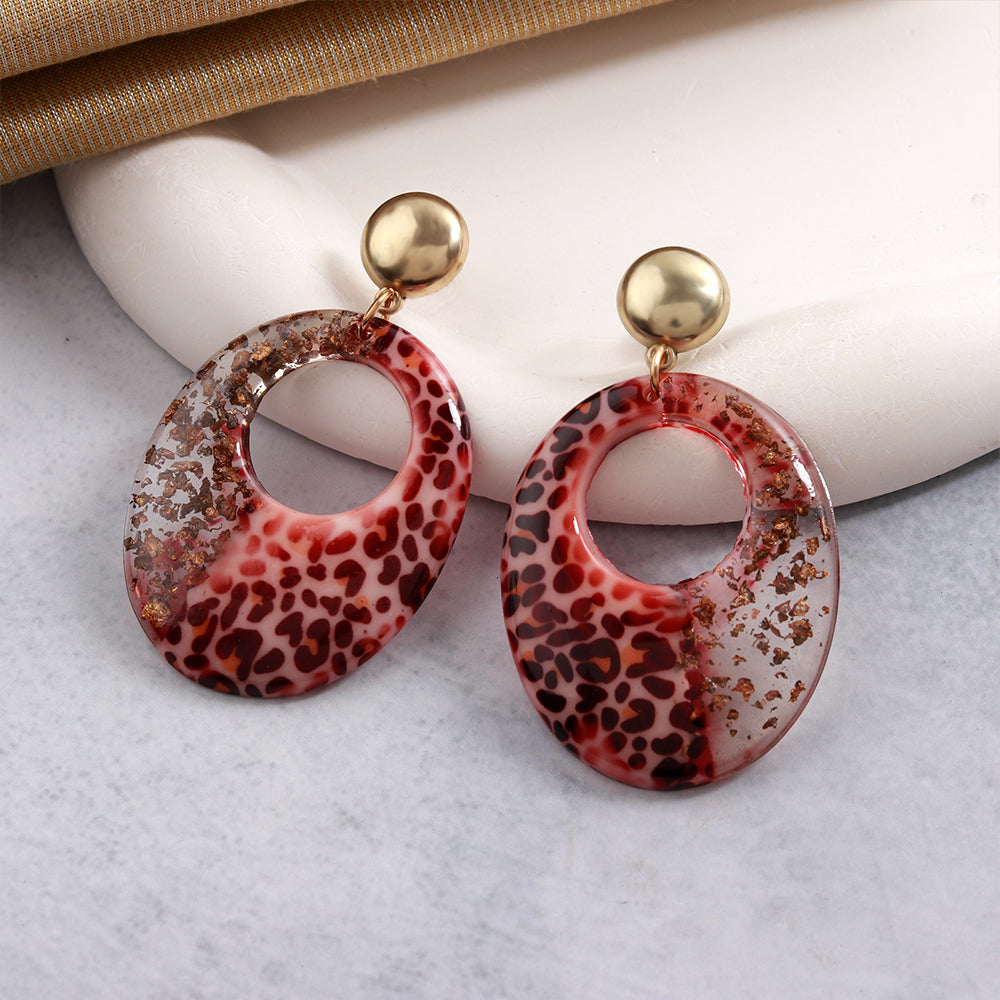 Wild Muse- Anmal print dangler earrings