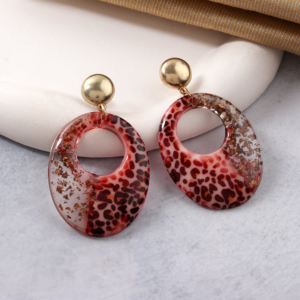 Wild Muse- Anmal print dangler earrings