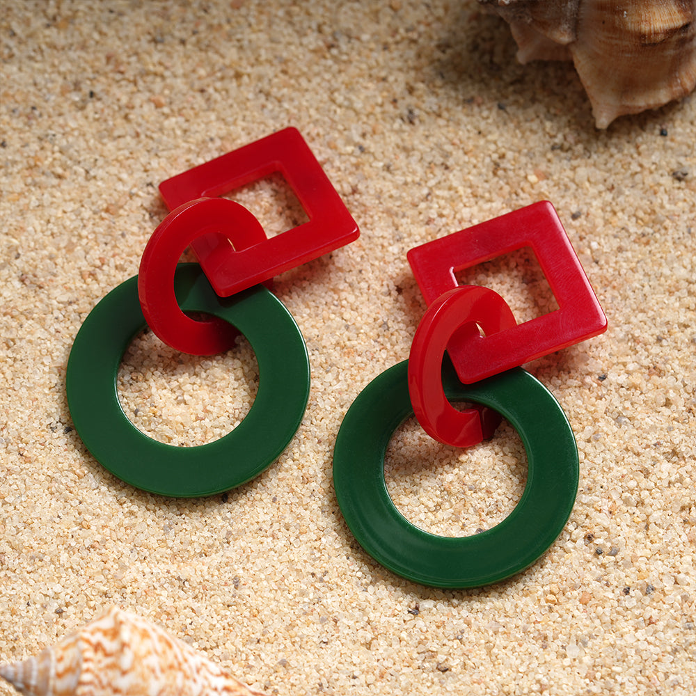 Edge Line- Geomatrical dangler earrings