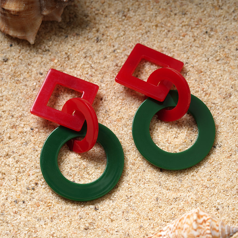 Edge Line- Geomatrical dangler earrings