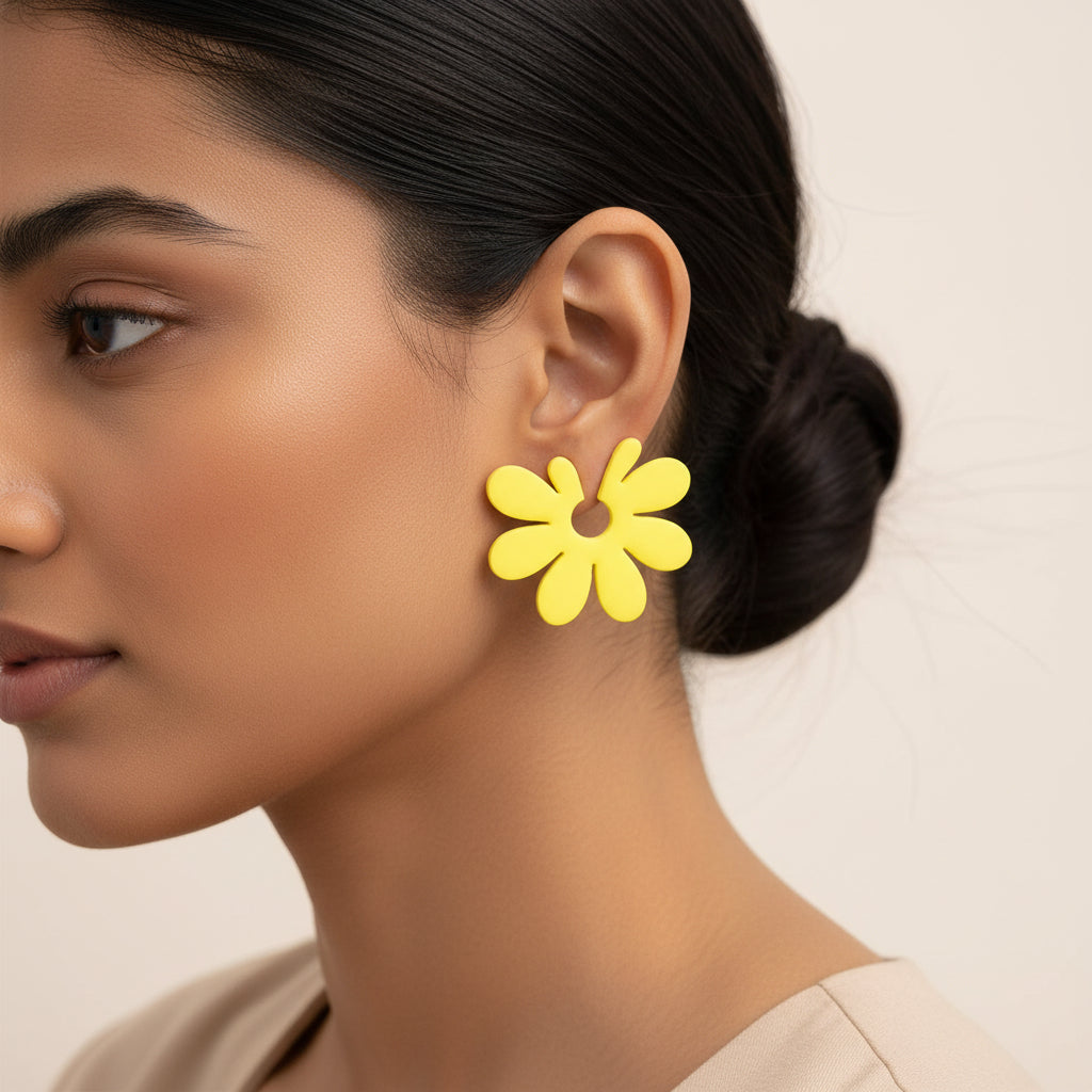 Timeless Bloom- Floral stud earrings