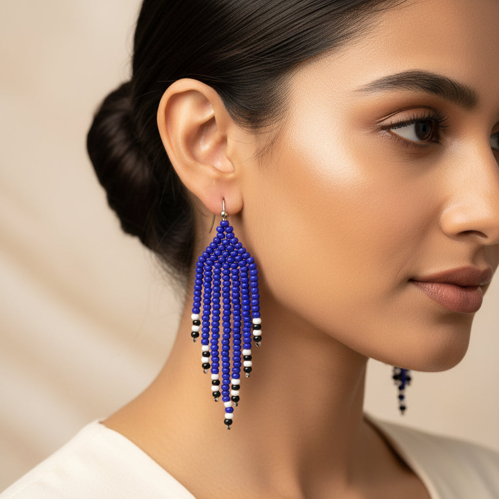 Bead Pop- Beaded dangler earrings