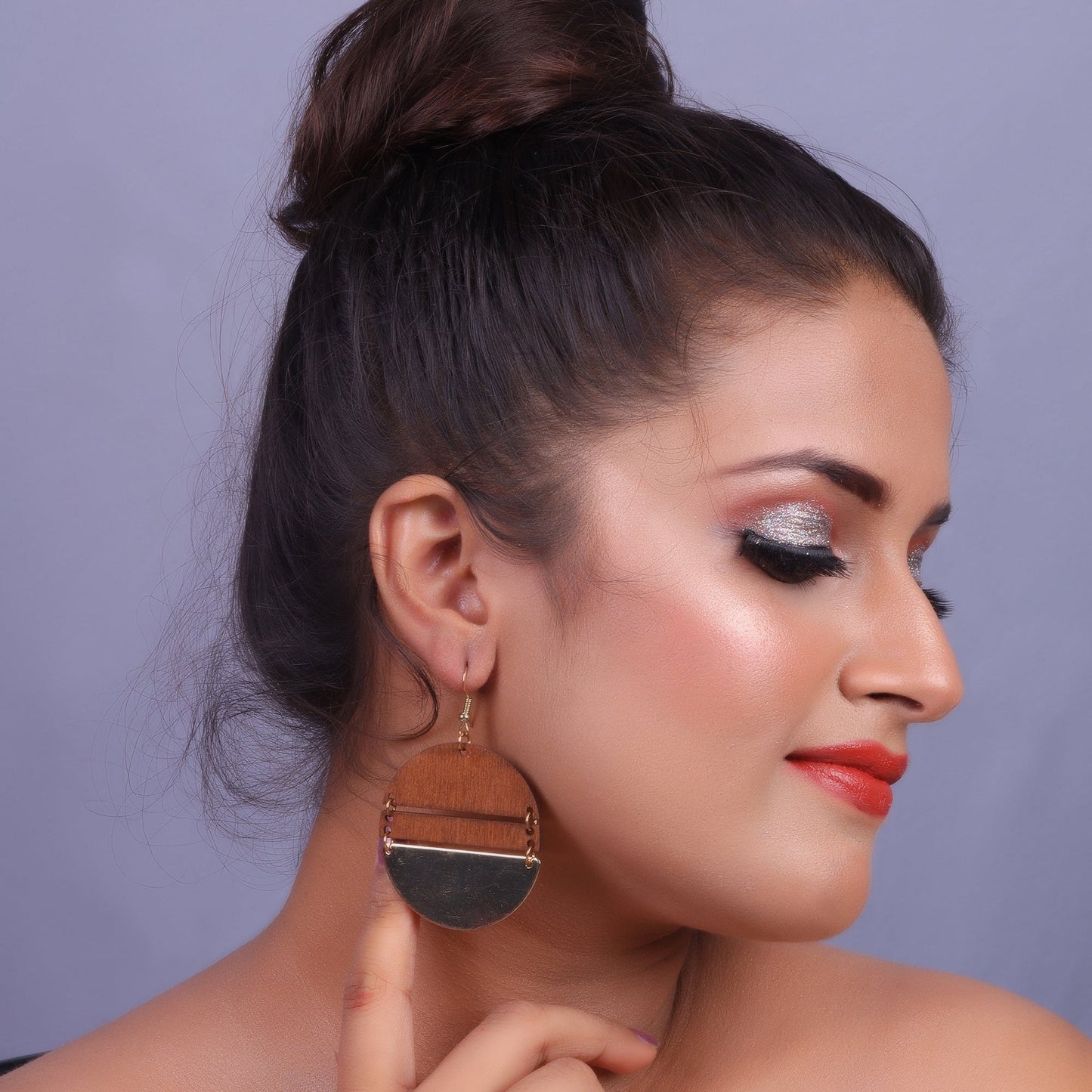Echo of Wood- Wooden dangler earrings