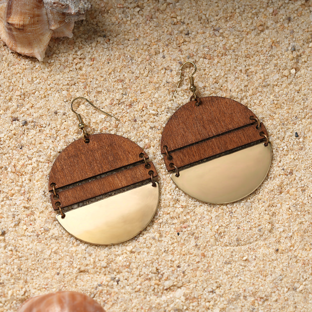 Echo of Wood- Wooden dangler earrings