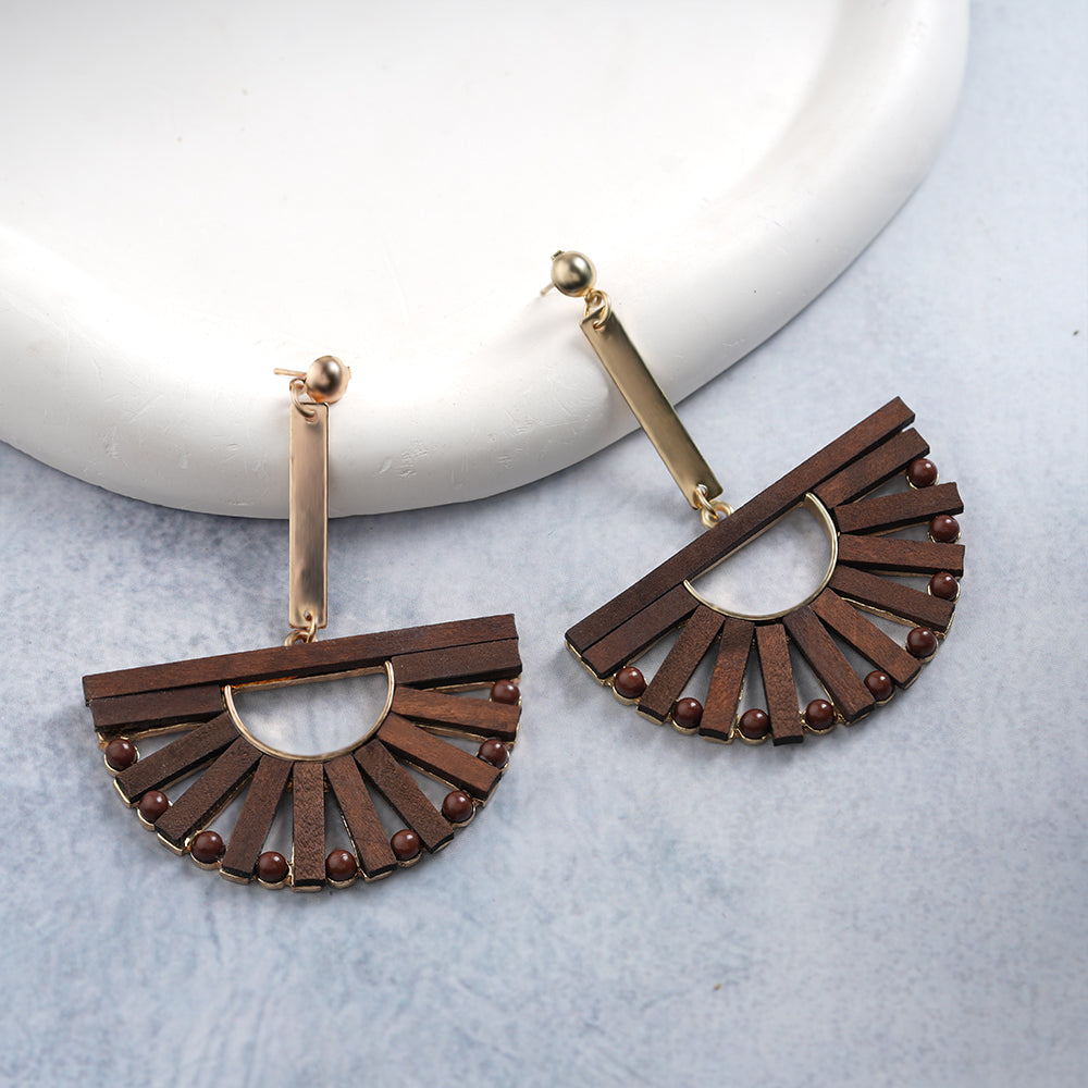 Good Wood- Wooden dangler earrings