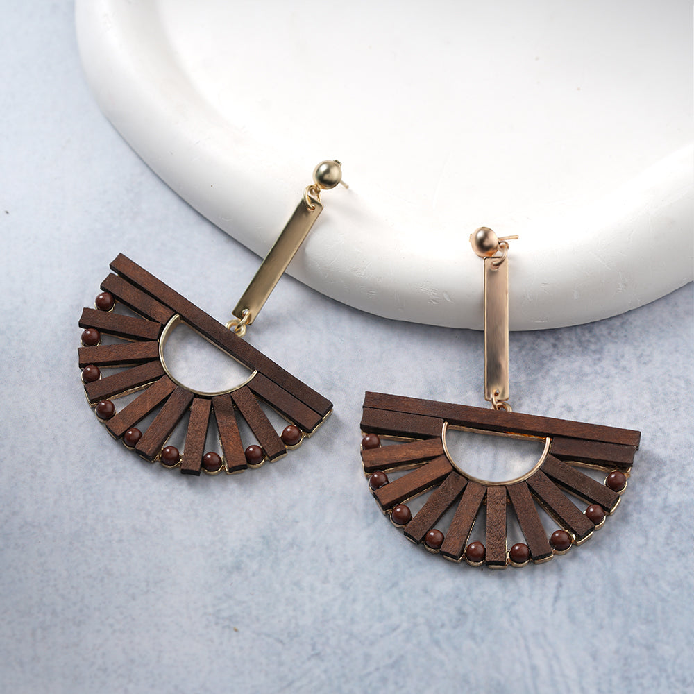 Good Wood- Wooden dangler earrings