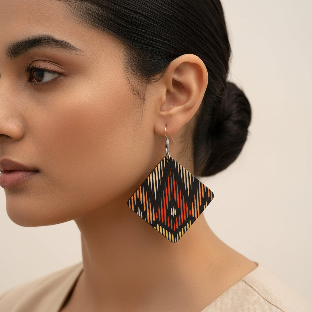 Tribal Trail- Colorful dangler earrings