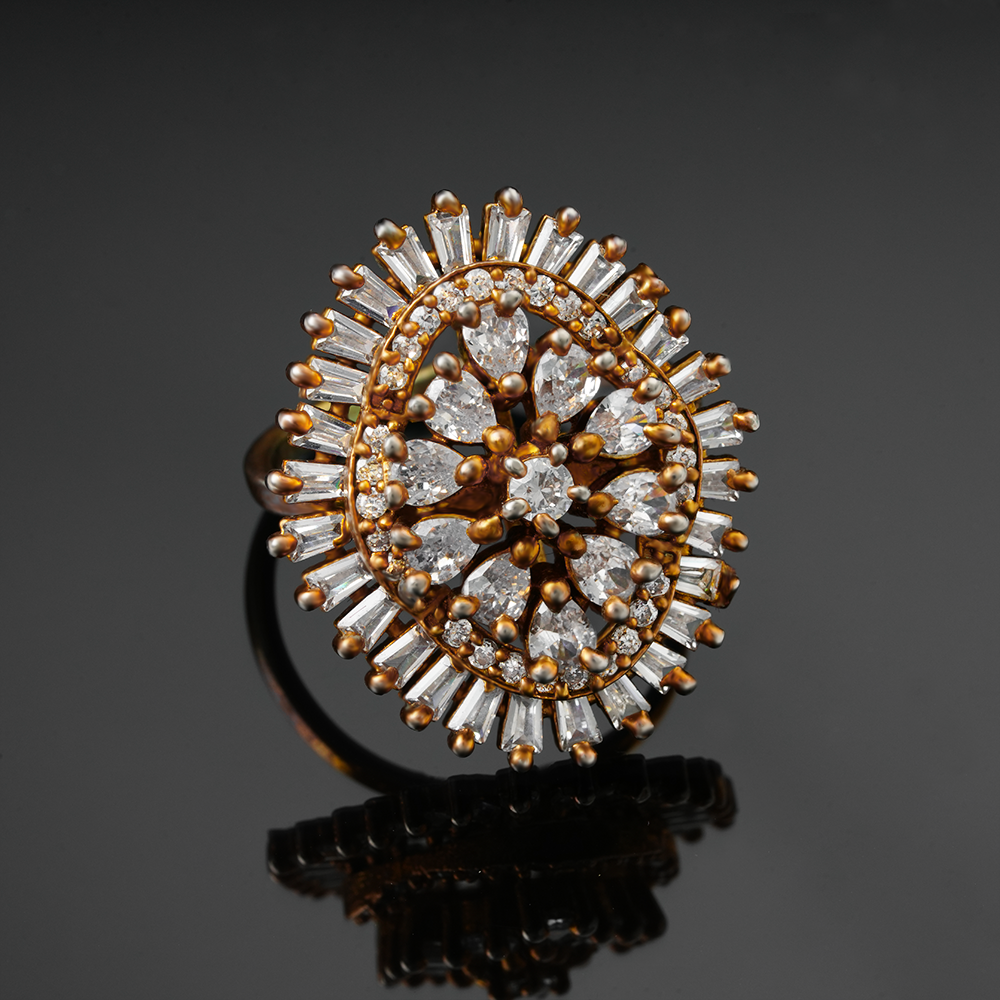 Oliviane- Stone studded Zirconia Ring