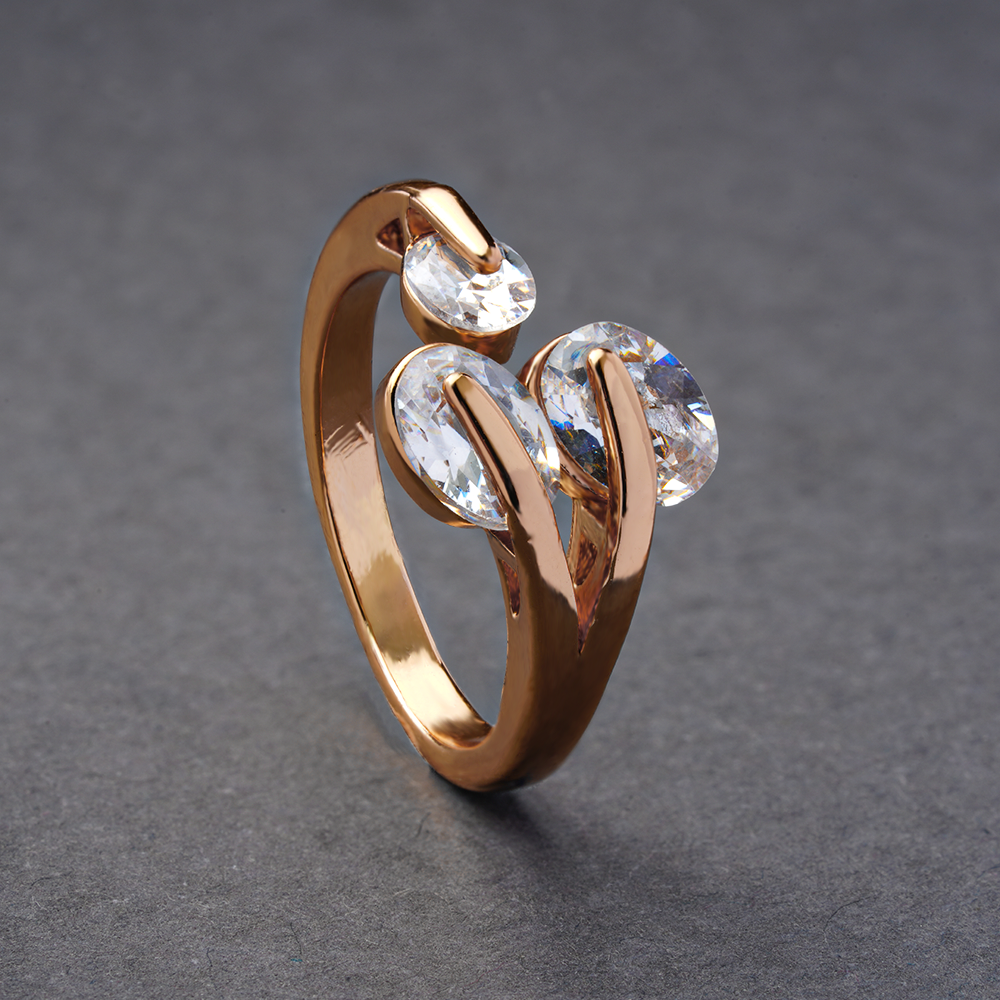Mirelia- Stone studded Rosegold Fancy Rings