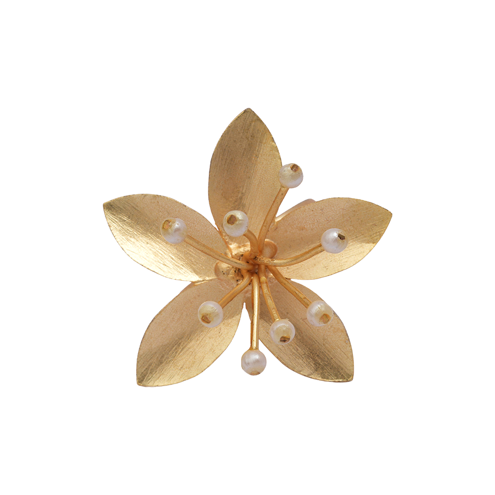 Devangi- Golden Adjustable Ring