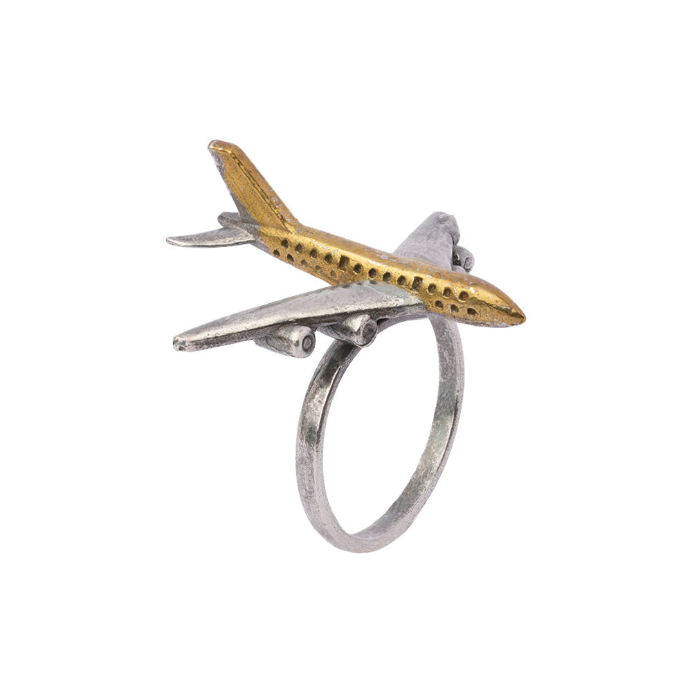 Vimaan- Silver oxidised ring