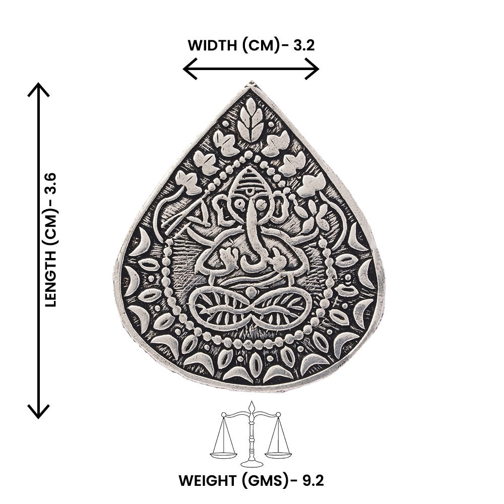 Manohari- Silver oxidised ring