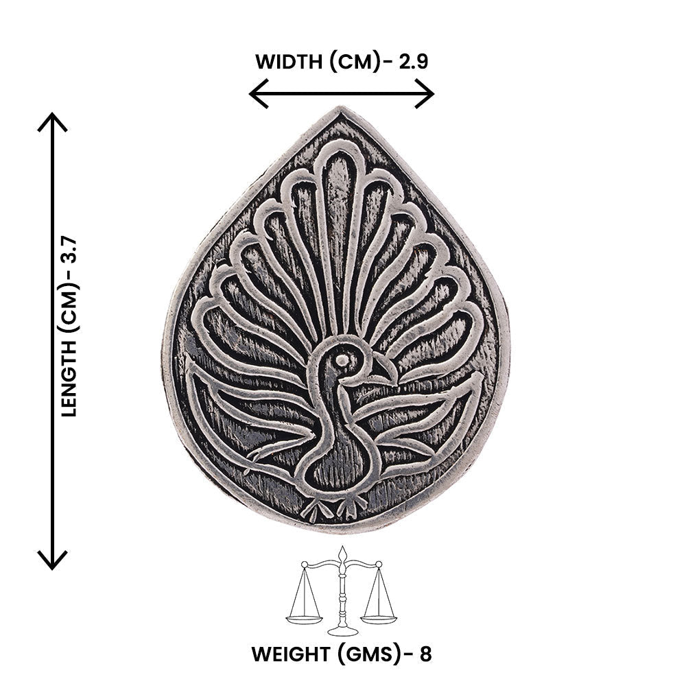 Manohar- Silver oxidised ring