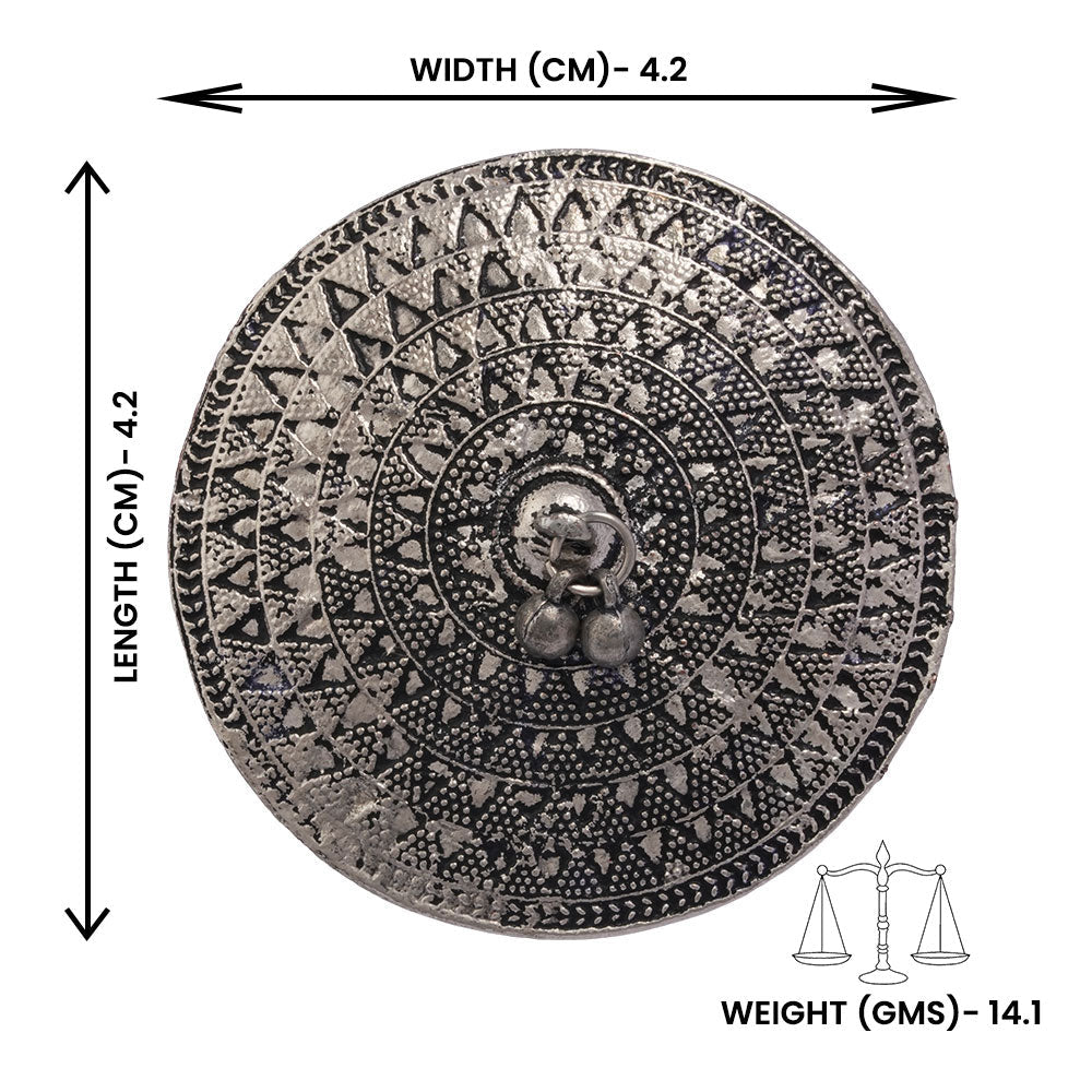 Chhavi- Silver oxidised ring