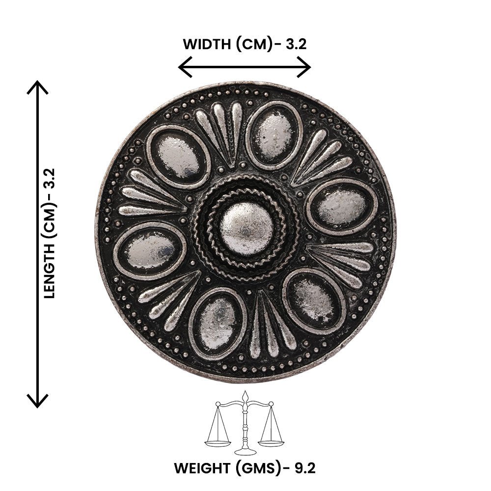 Valaya- Silver oxidised ring