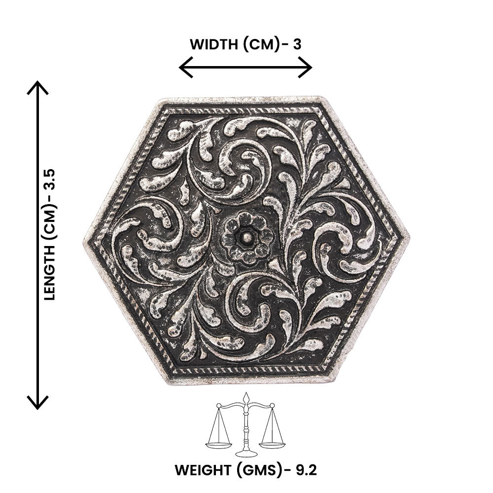 Kokila- Silver oxidised ring