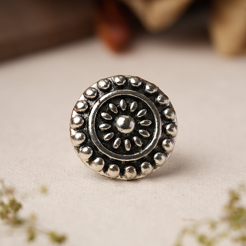 Shilpika- Silver oxidised ring