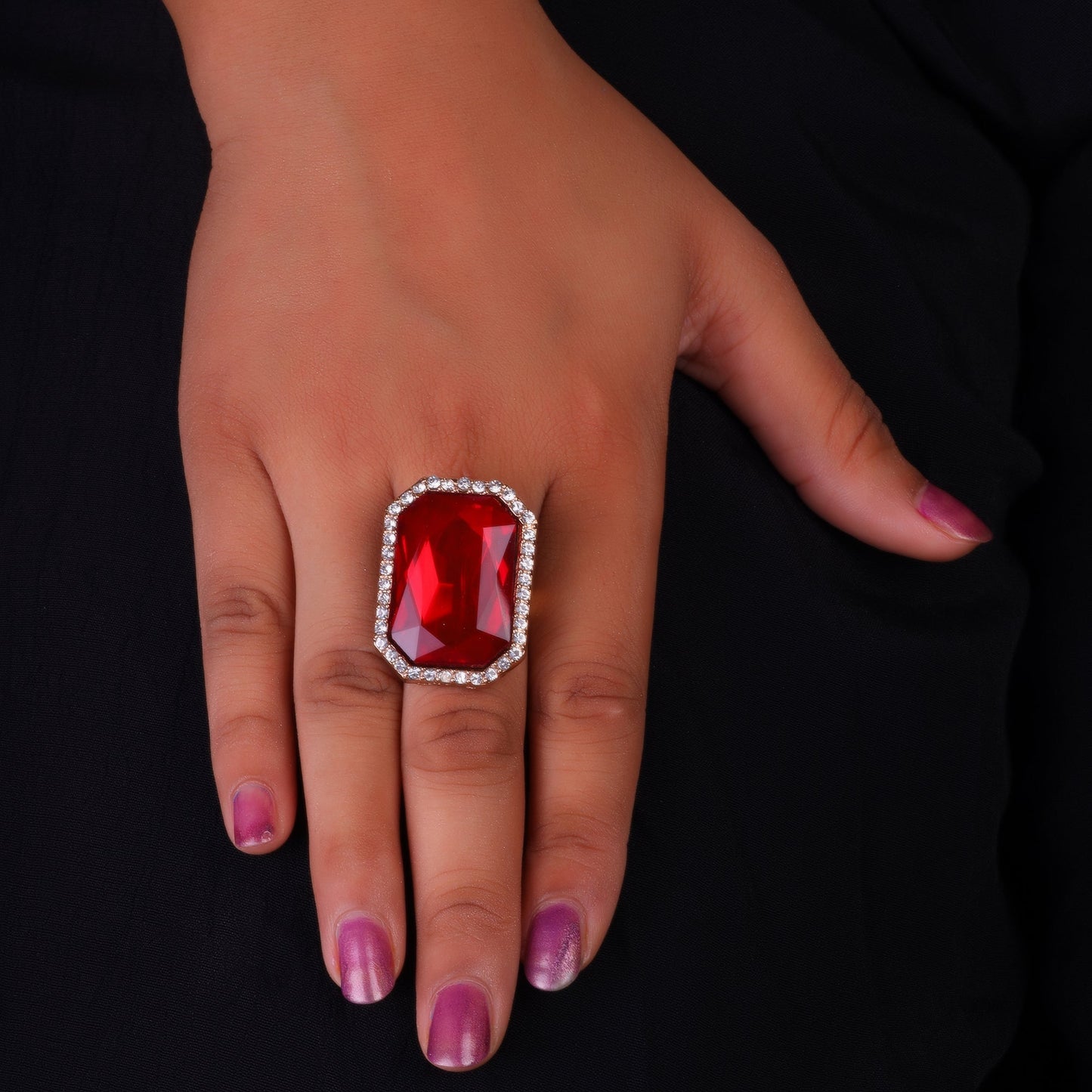 Auric Glow- Stone studded ring