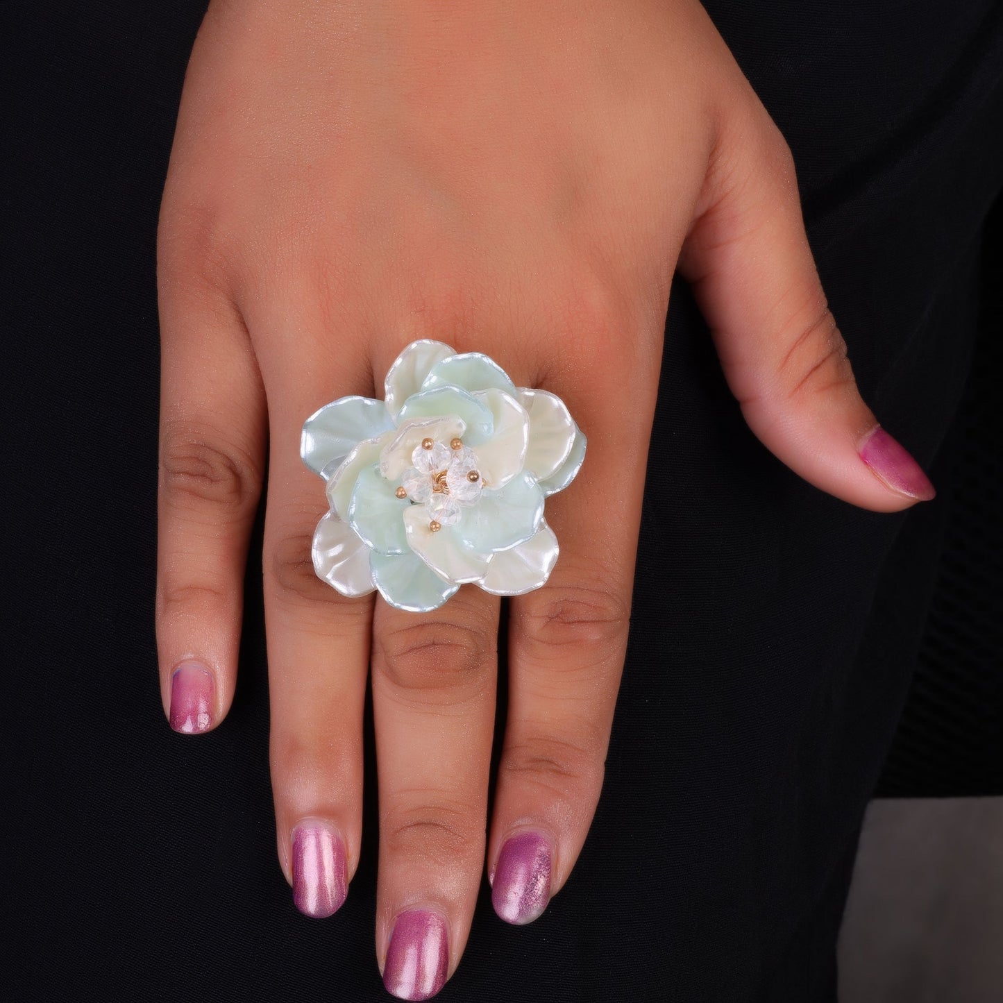 Pure Gleam- Flower shaped ring