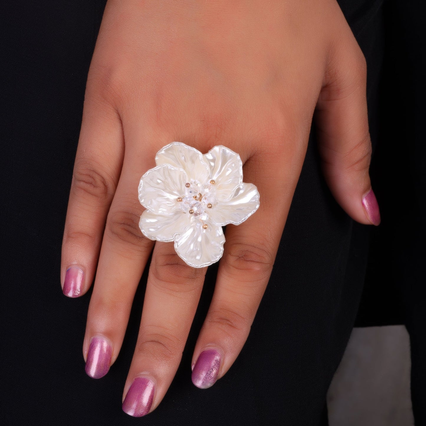 Pure Gleam- Flower shaped ring