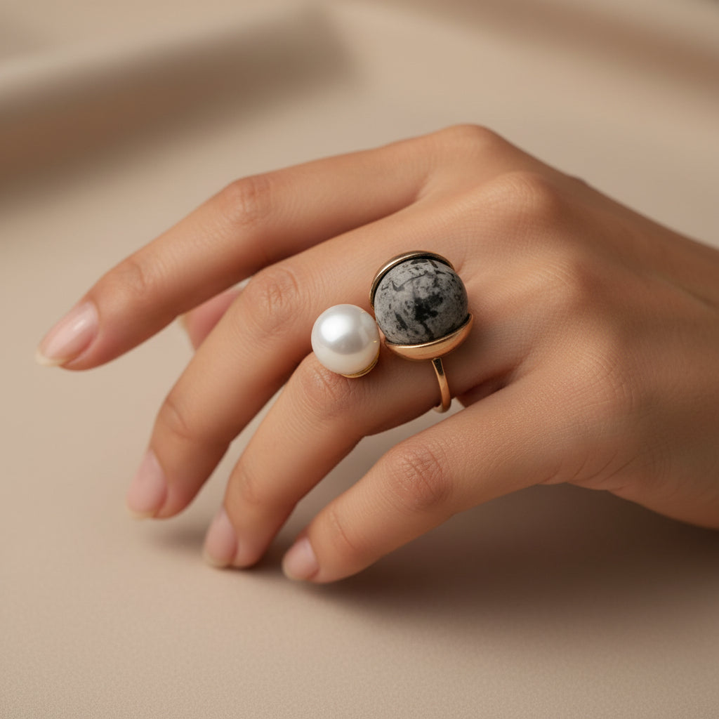 Golden Ball- Shiny Ring