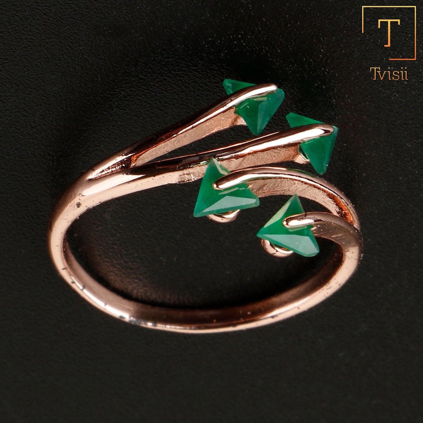 Eternal Shine- Stone studded metal ring