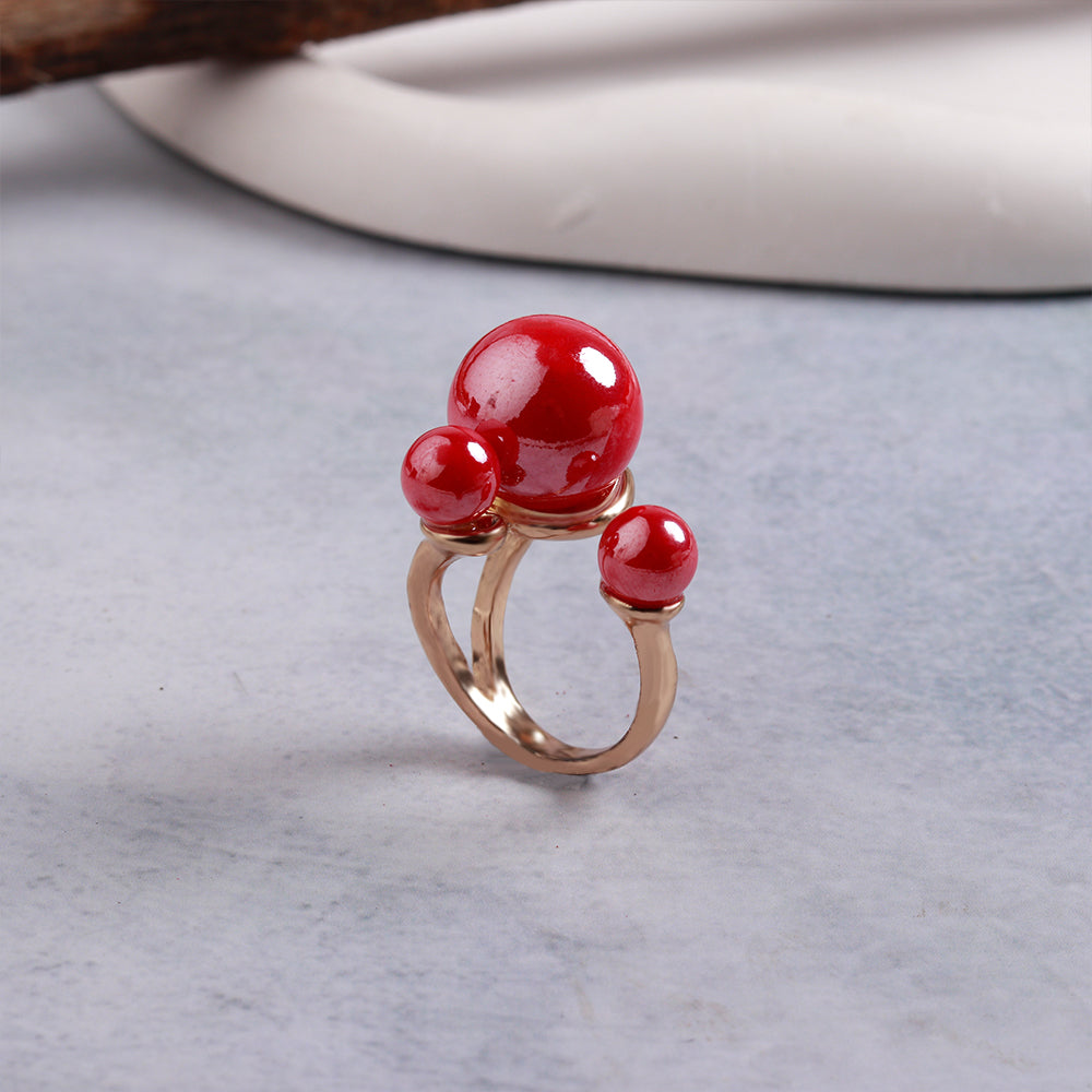 Gilded Glow- Shiny Metal Ring