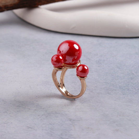 Gilded Glow- Shiny Metal Ring